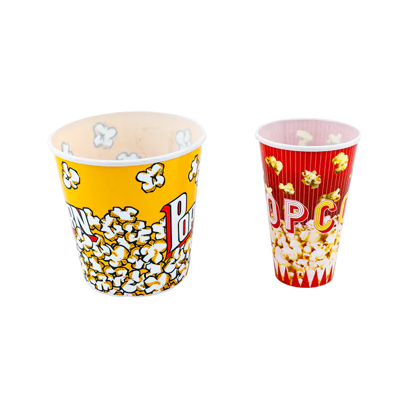 Customized popcorn buckets in multiple specifications help promote branding and green consumption